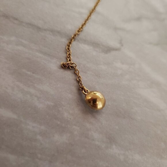 ✨ J.Crew Modern Minimalist Rhinestones Crystal Pave Pendant Necklace ✨ - Picture 9 of 10